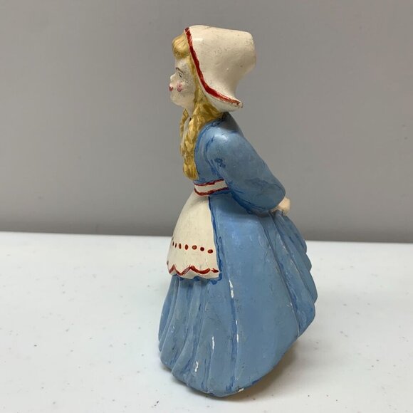 Vintage Blue Ceramic Dutch Girl Figurine - Picture 5 of 8